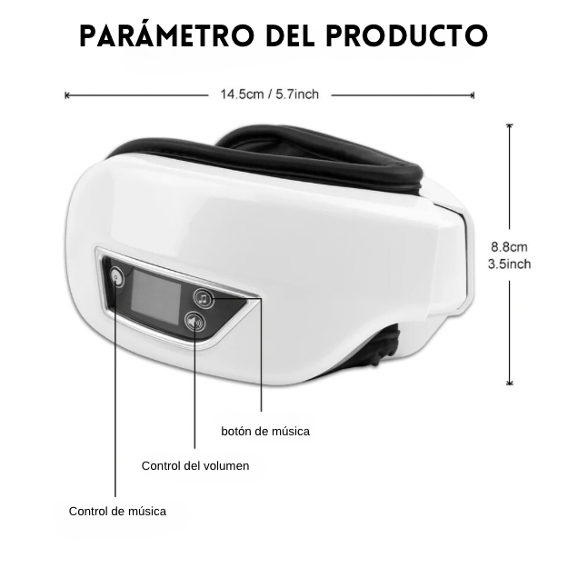 MASAJEADOR DE OJOS BLUETOOTH